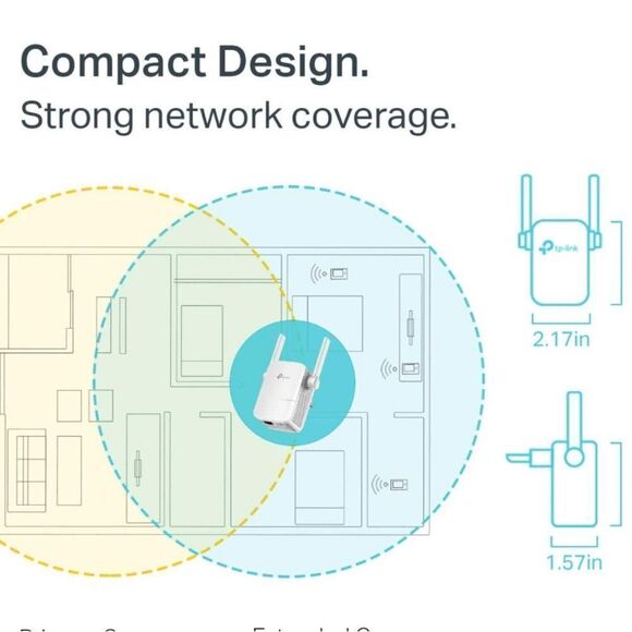 TP-Link N300 WiFi Extender(TL-WA855RE)-WiFi Range Extender, up to 300Mbps speed. - Picture 5 of 9